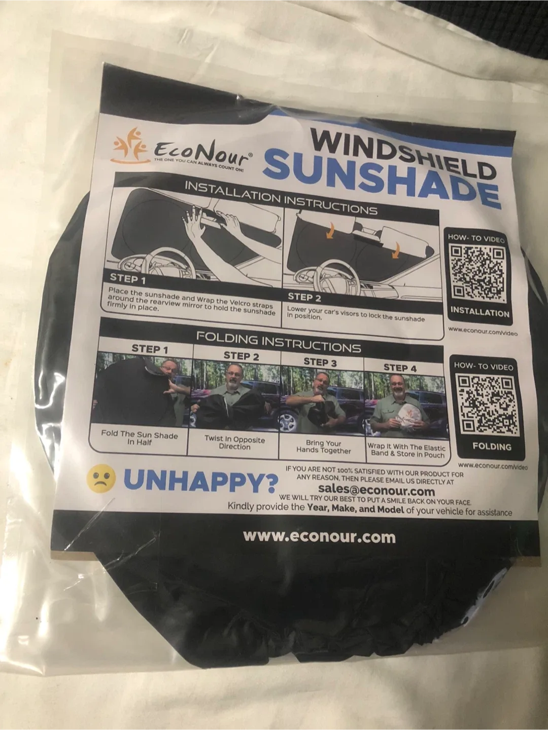 Econour Windshield Sunshade - Car Sun Shade image indicator(2)