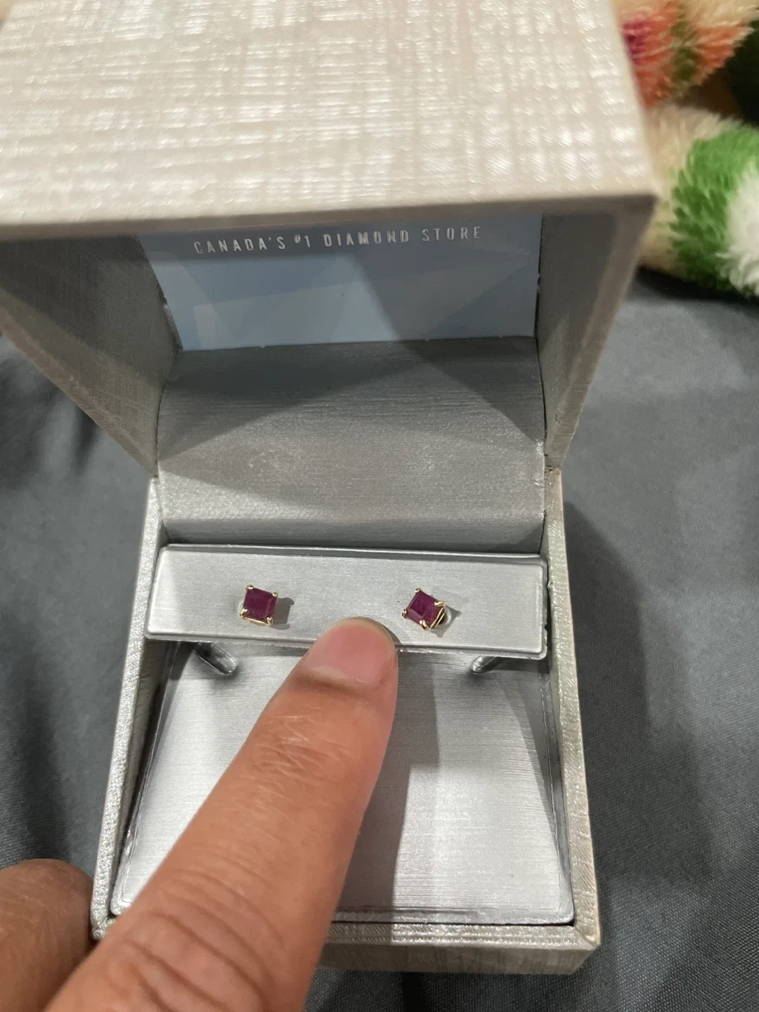 Peoples Jewellers Ruby Stud Earrings image indicator(2)