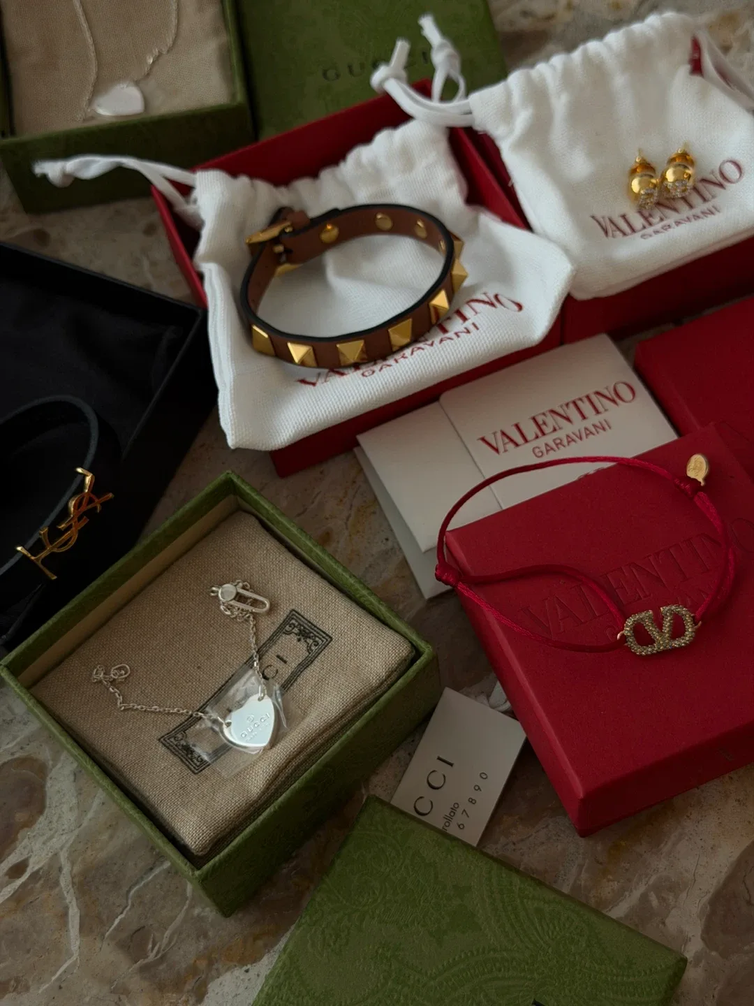 Designer Bracelets & Necklaces - Gucci & Valentino