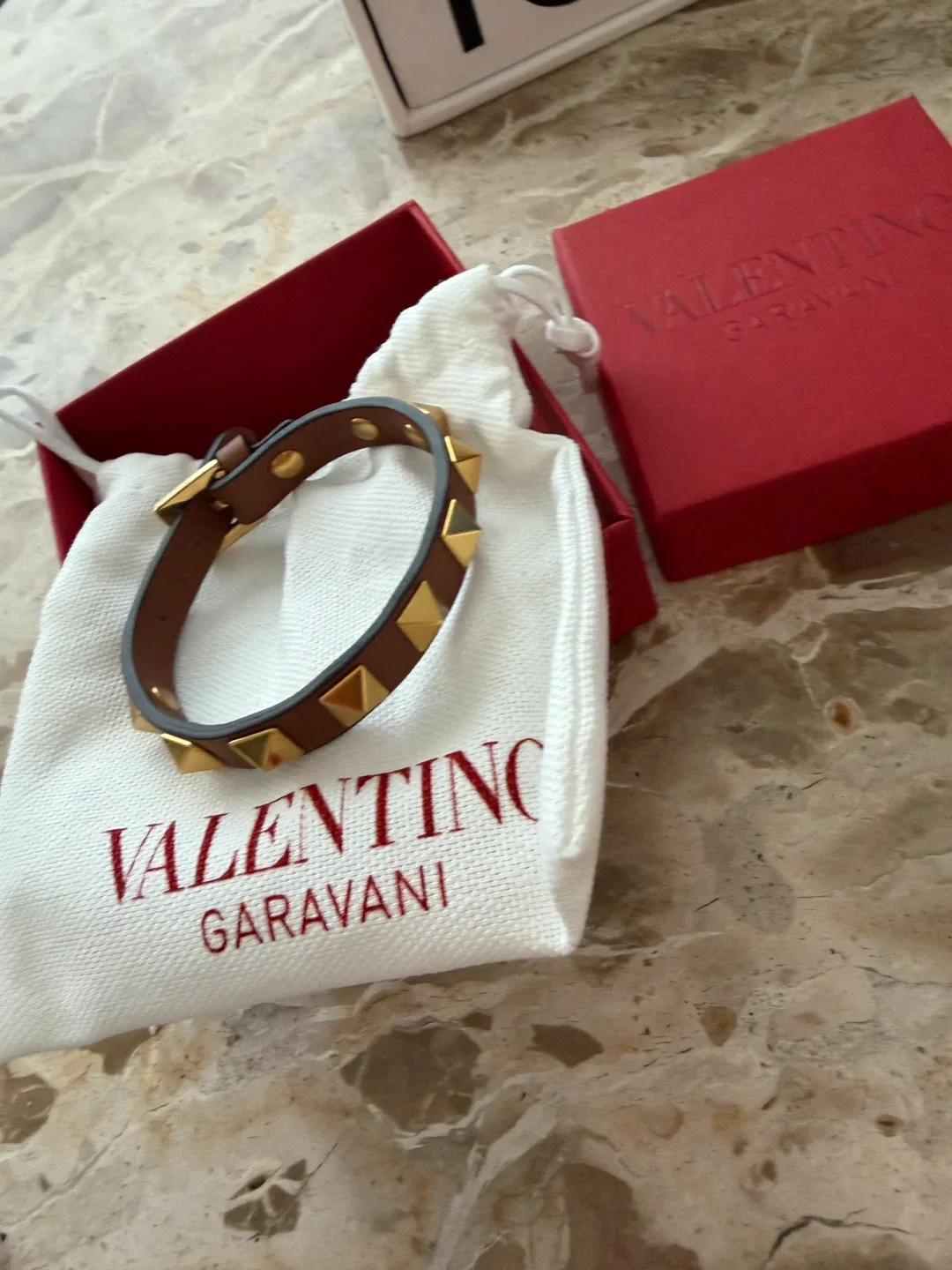 Valentino Garavani Rockstud Leather Bracelet
