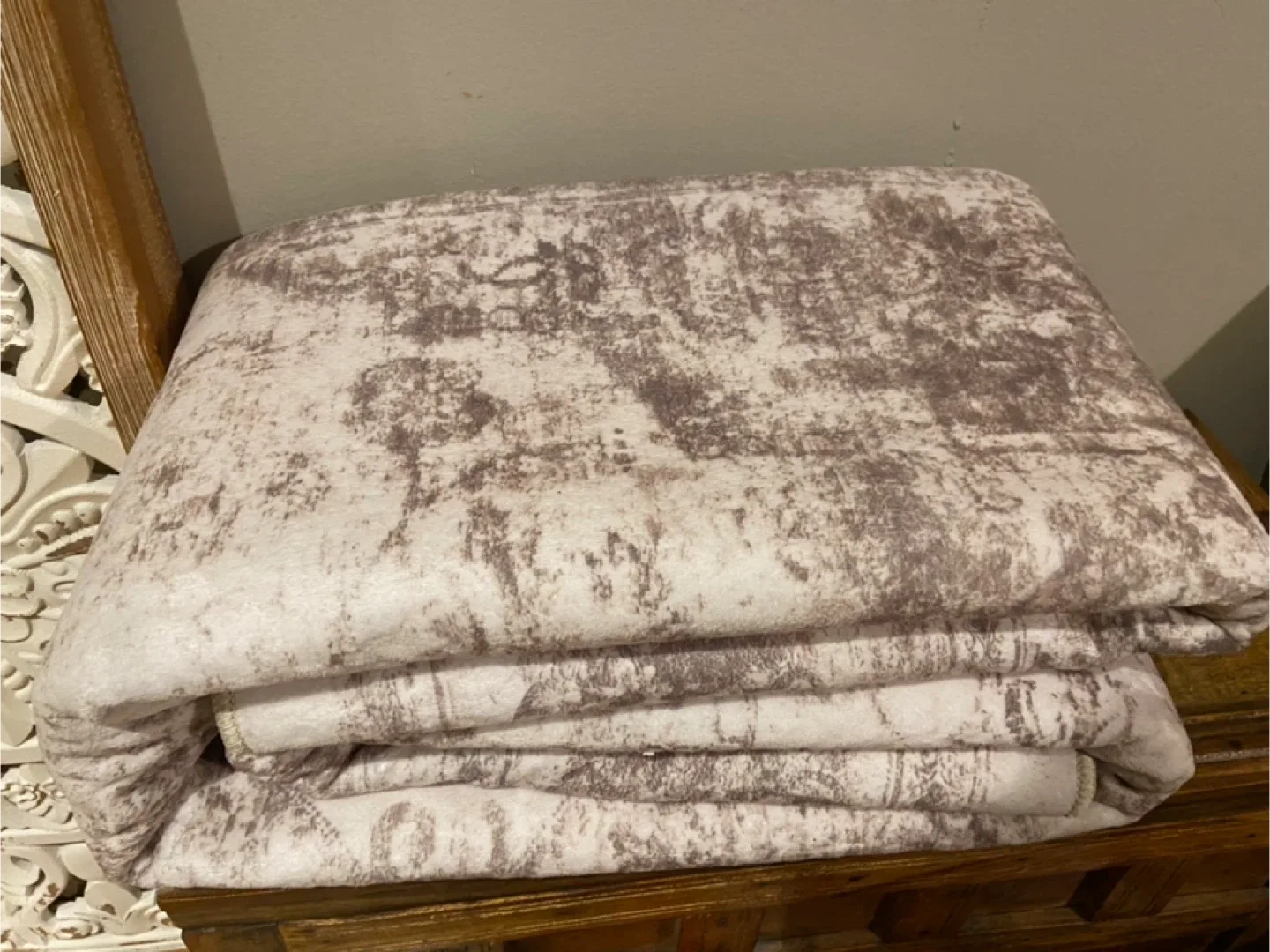 New 5x7 Area Rug Washable Vintage Taupe image indicator(6)