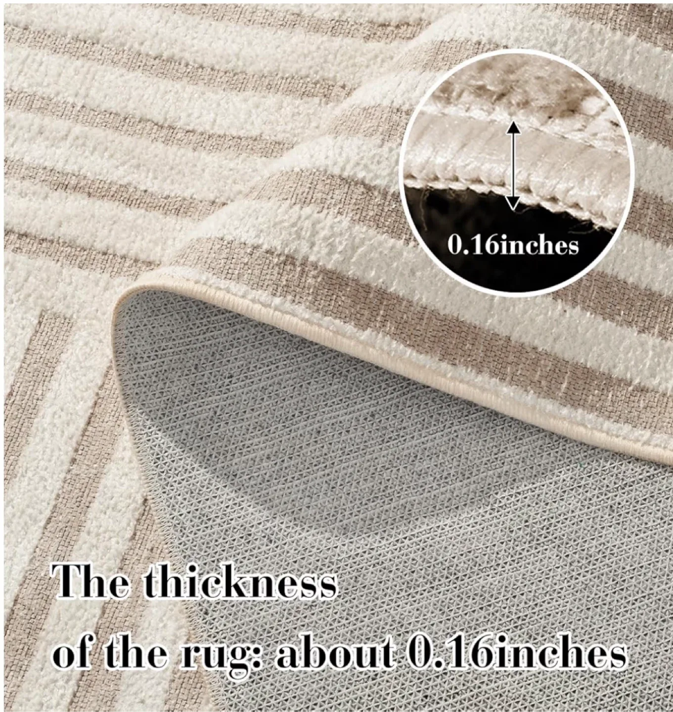 Geometric Patterned Area Rug 8x10 ft- Soft & Cozy image indicator(5)