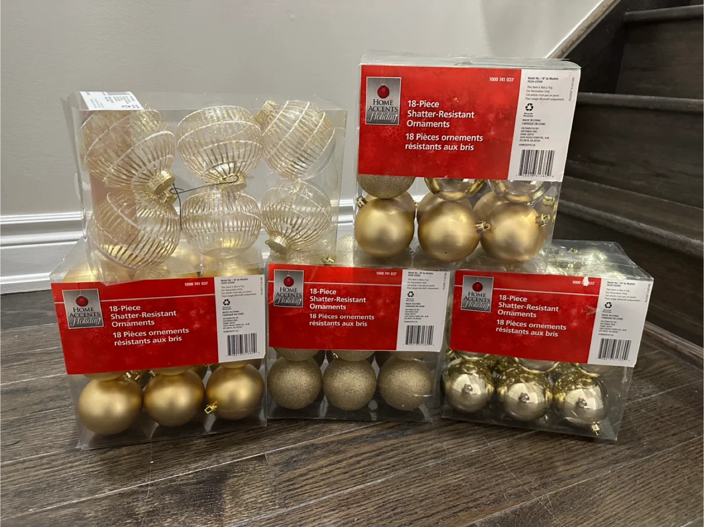 Home Accents Holiday 18-Piece Shatter-Resistant Ornaments