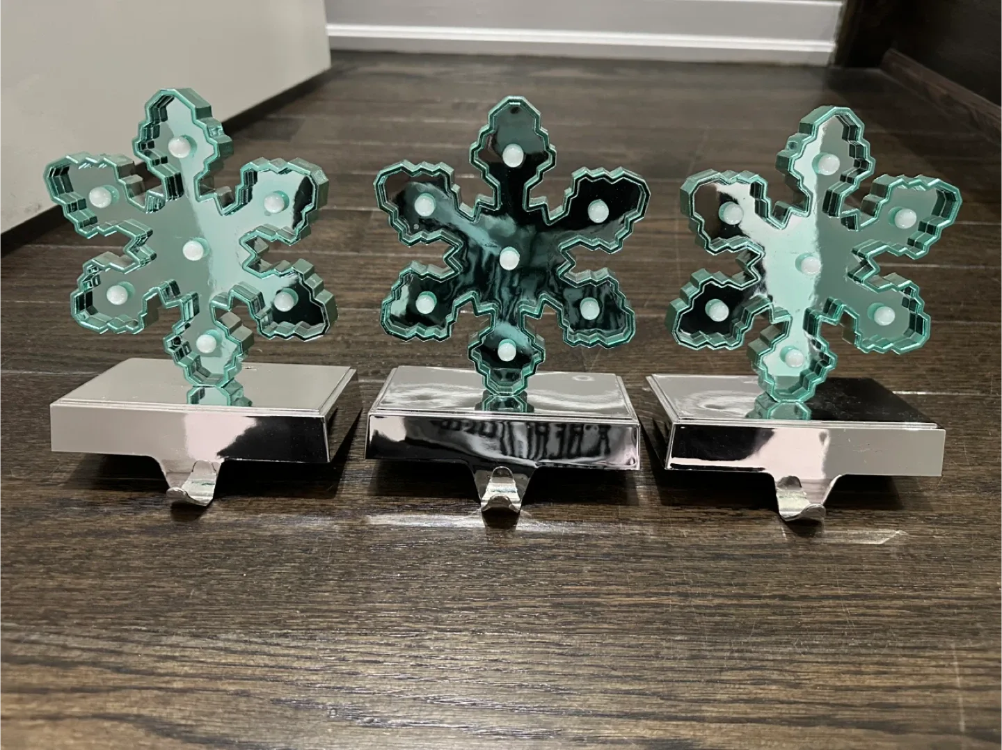 Snowflake Christmas Stocking Holders