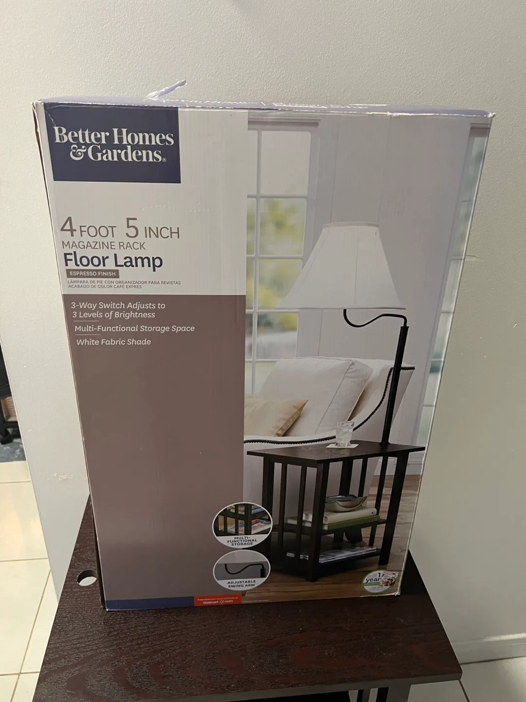 Better Homes & Gardens Floor Lamp Magazine Rack