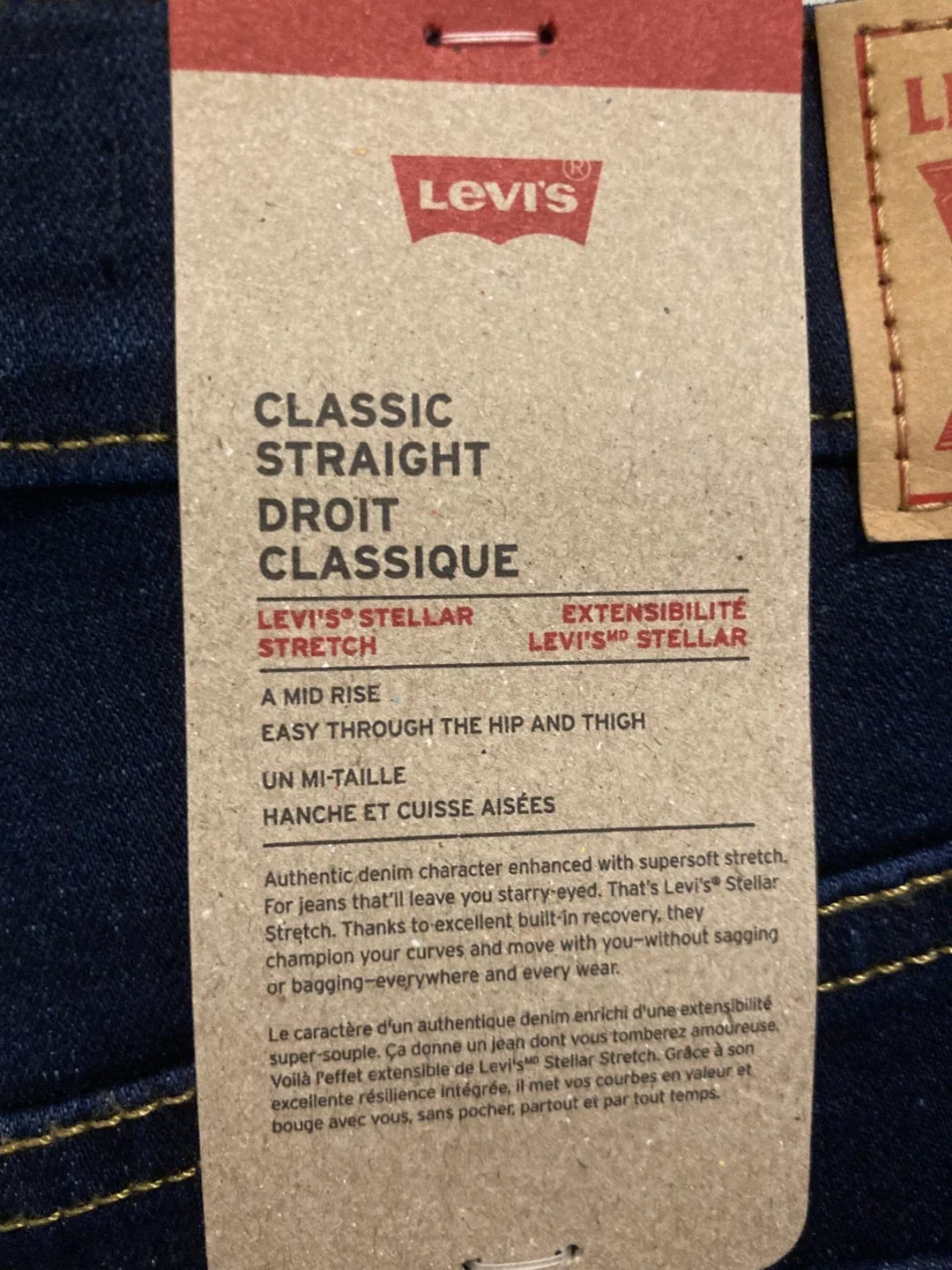 Levi's Classic Straight Jeans - Size 10 - New image indicator(5)