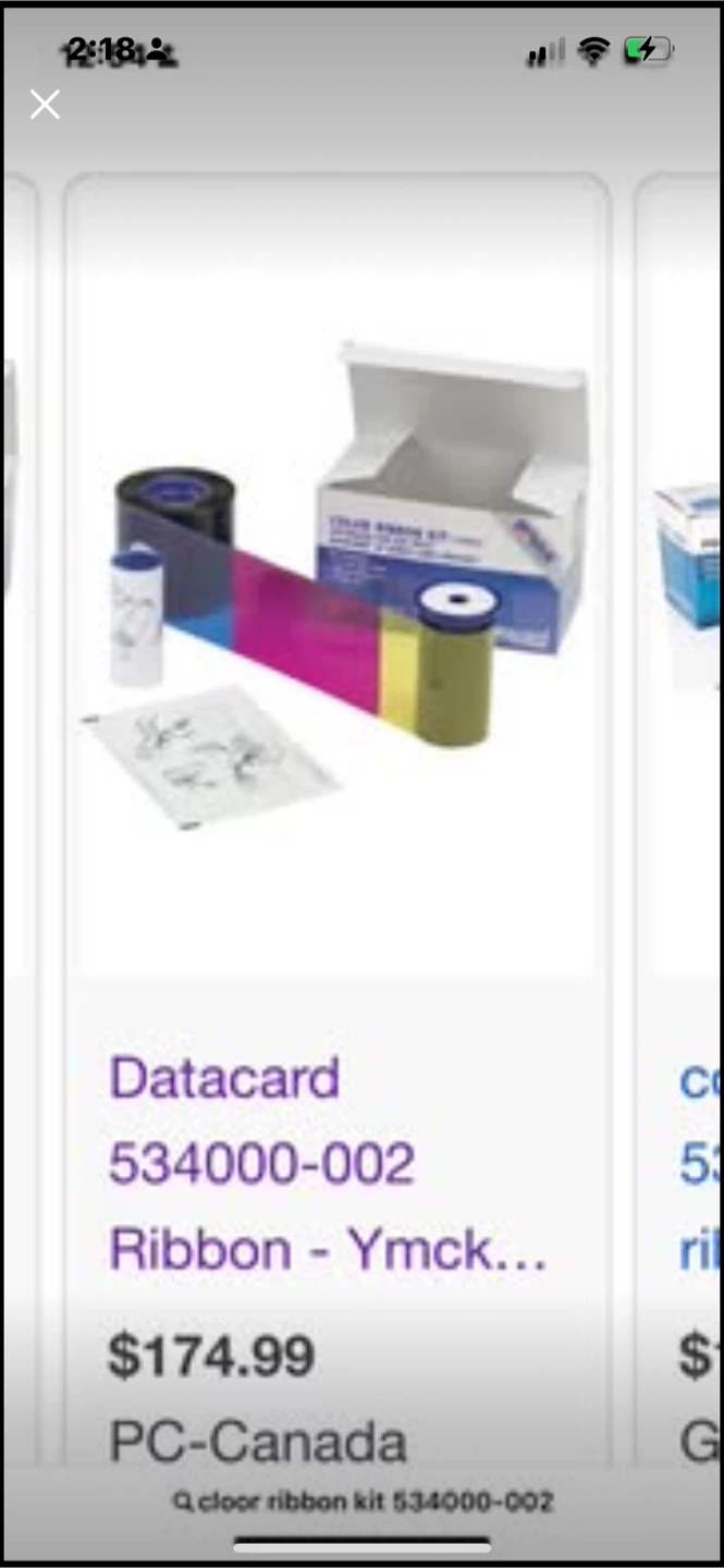 Datacard 534000-002 YMCKT Colour Ribbon Kit - photo 2