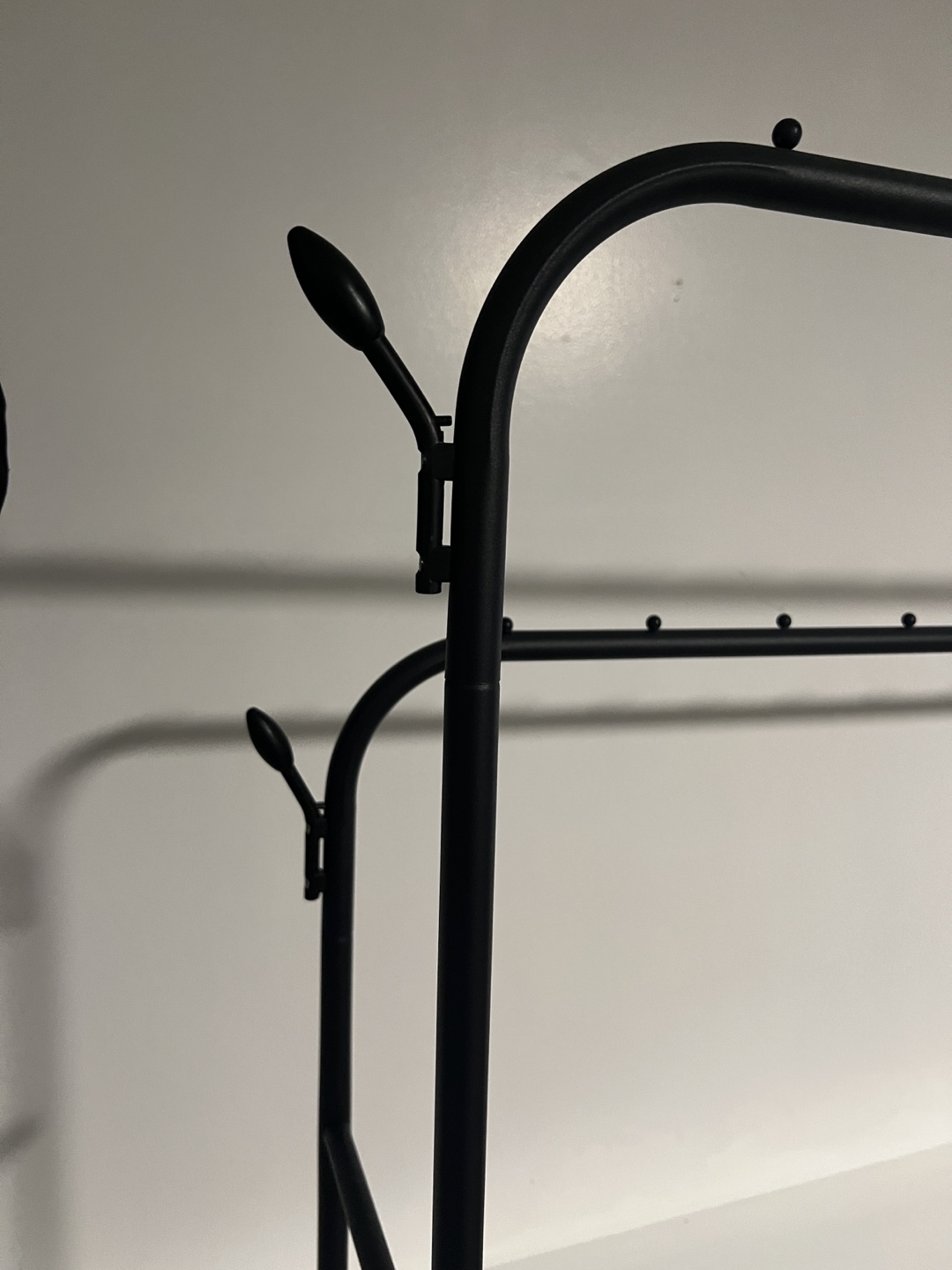 Black Metal Clothes Rack - photo 2