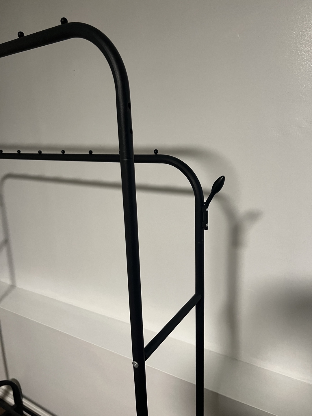 Black Metal Clothes Rack - photo 3