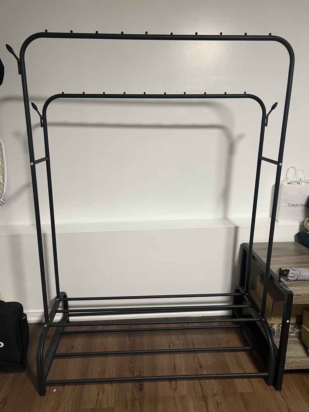 Black Metal Clothes Rack