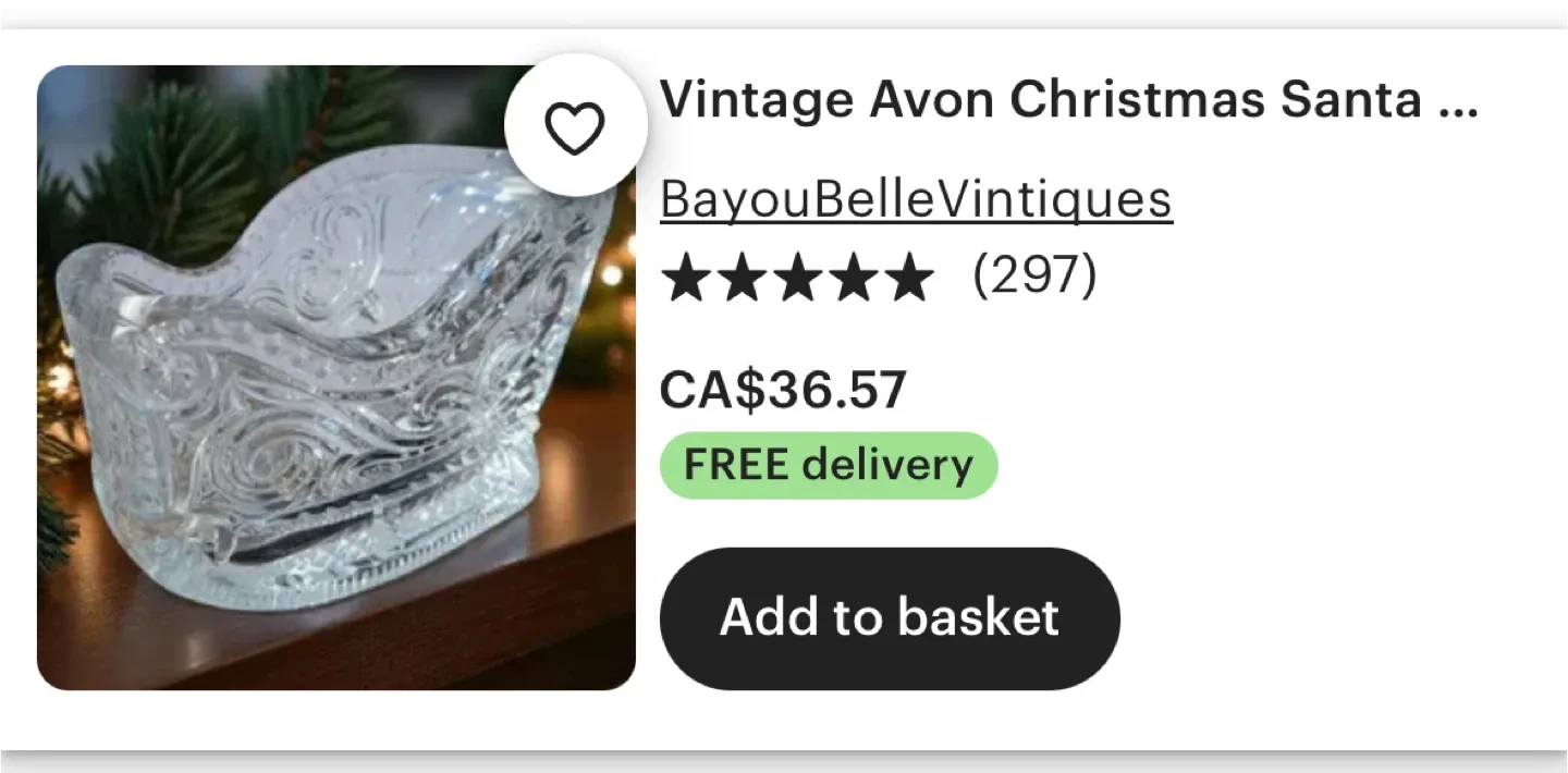 Vintage Crystal Sleigh image indicator(4)