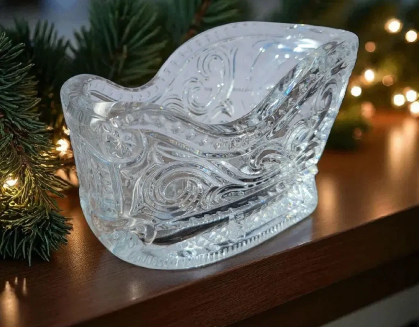 Vintage Crystal Sleigh
