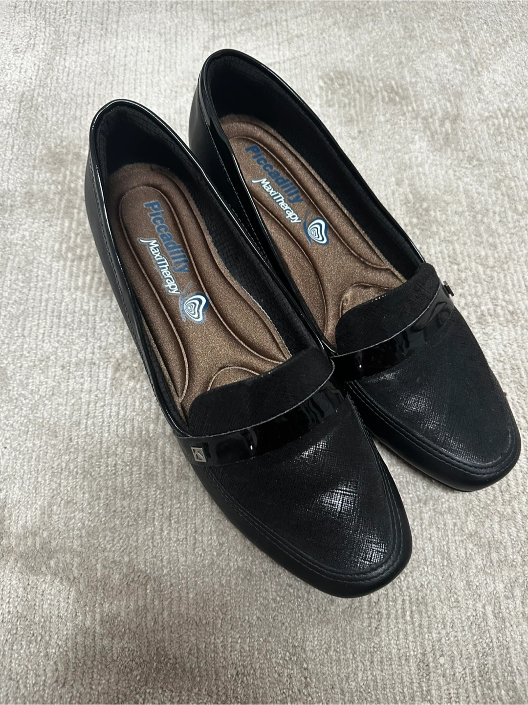 Piccadilly Black Loafers - Size 8 - photo 2