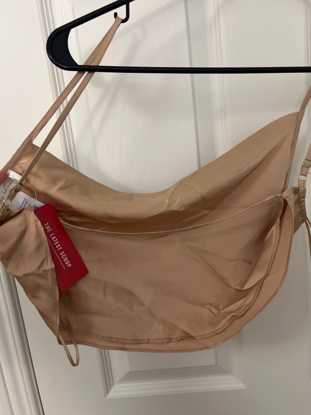 The Latest Scoop Satin Draped Crop Top - Small - photo 2