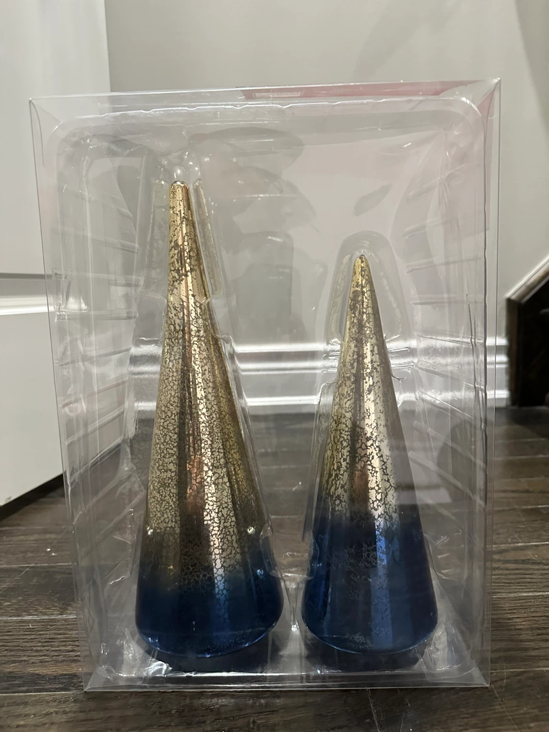 New Decorative Cone Trees - Gold & Blue - photo 2