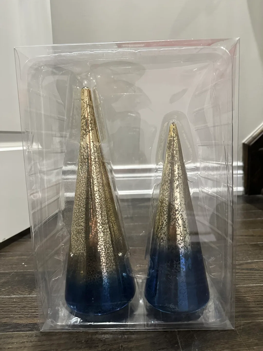 New Decorative Cone Trees - Gold & Blue image indicator(2)