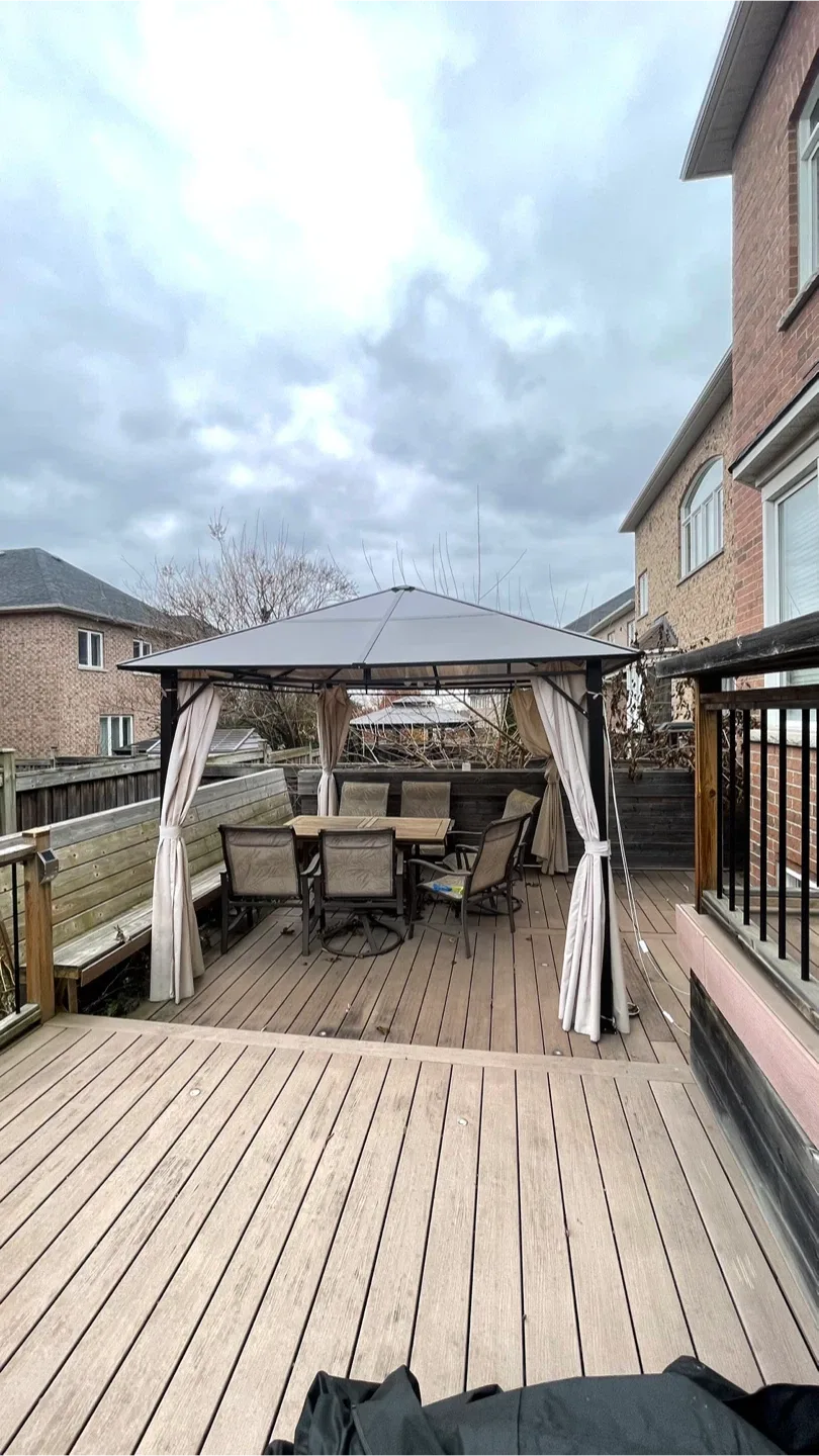 Outdoor Gazebo with Curtains image indicator(2)