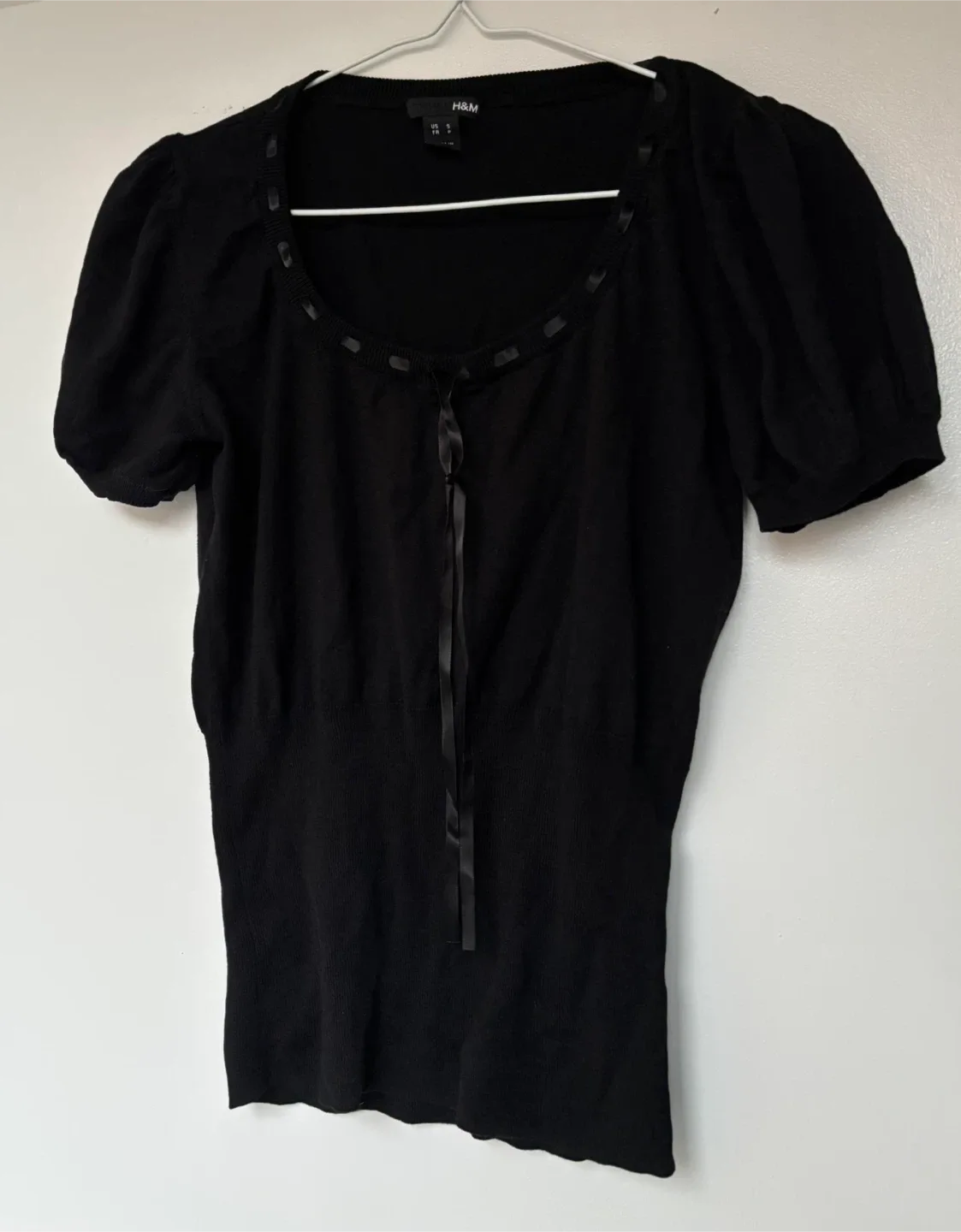 H&M Black Top - Size S