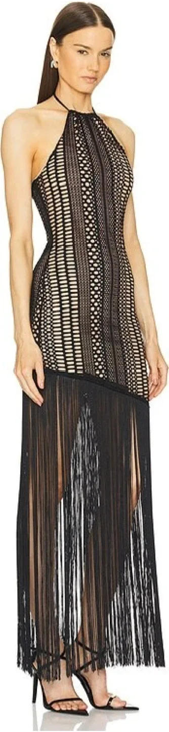 Michael Costello x REVOLVE Wren Maxi Dress in Black image indicator(4)