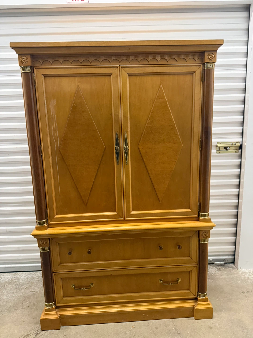 Stanley Wooden Armoire with Drawers - photo 5