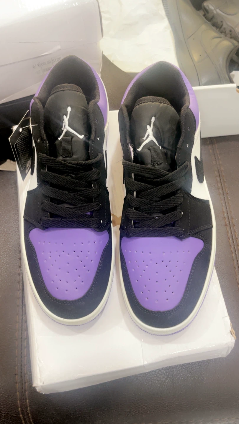 Nike Air Jordan 1 Low Purple and Red - photo 5