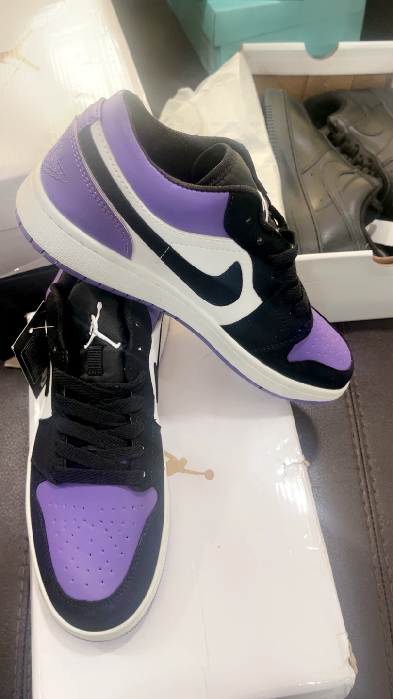 Nike Air Jordan 1 Low Purple and Red - photo 2