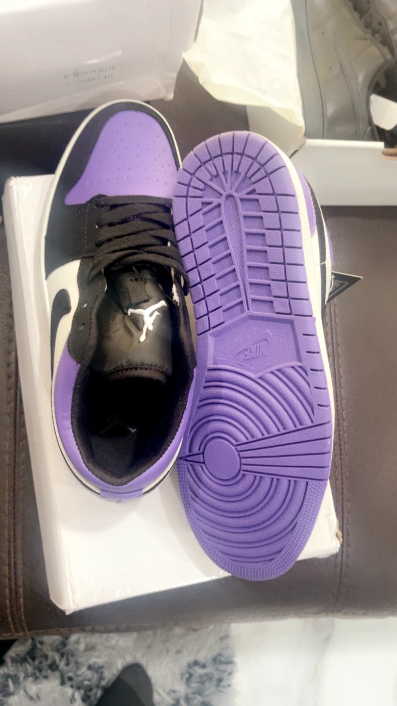 Nike Air Jordan 1 Low Purple and Red - photo 4