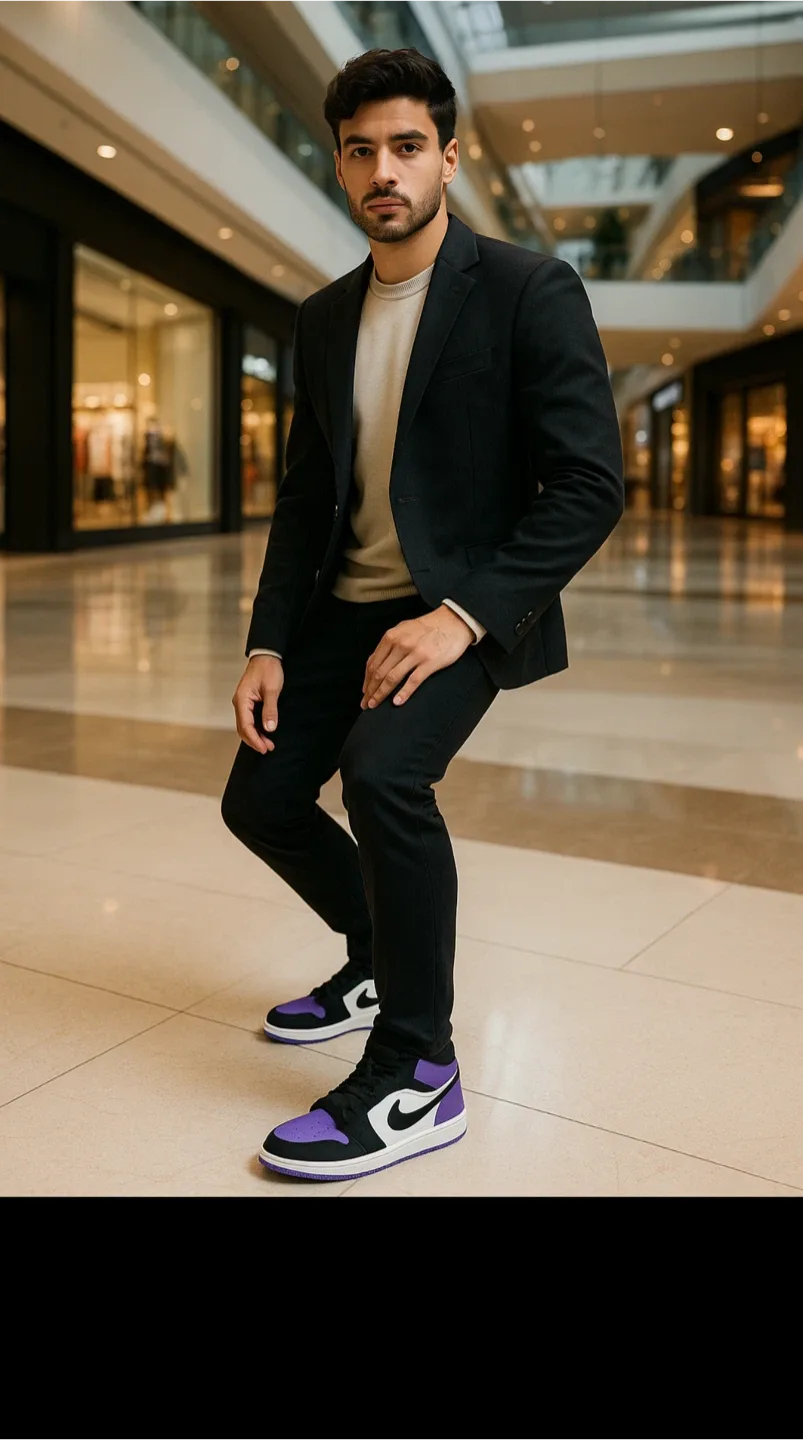 Nike Air Jordan 1 Low Purple and Red