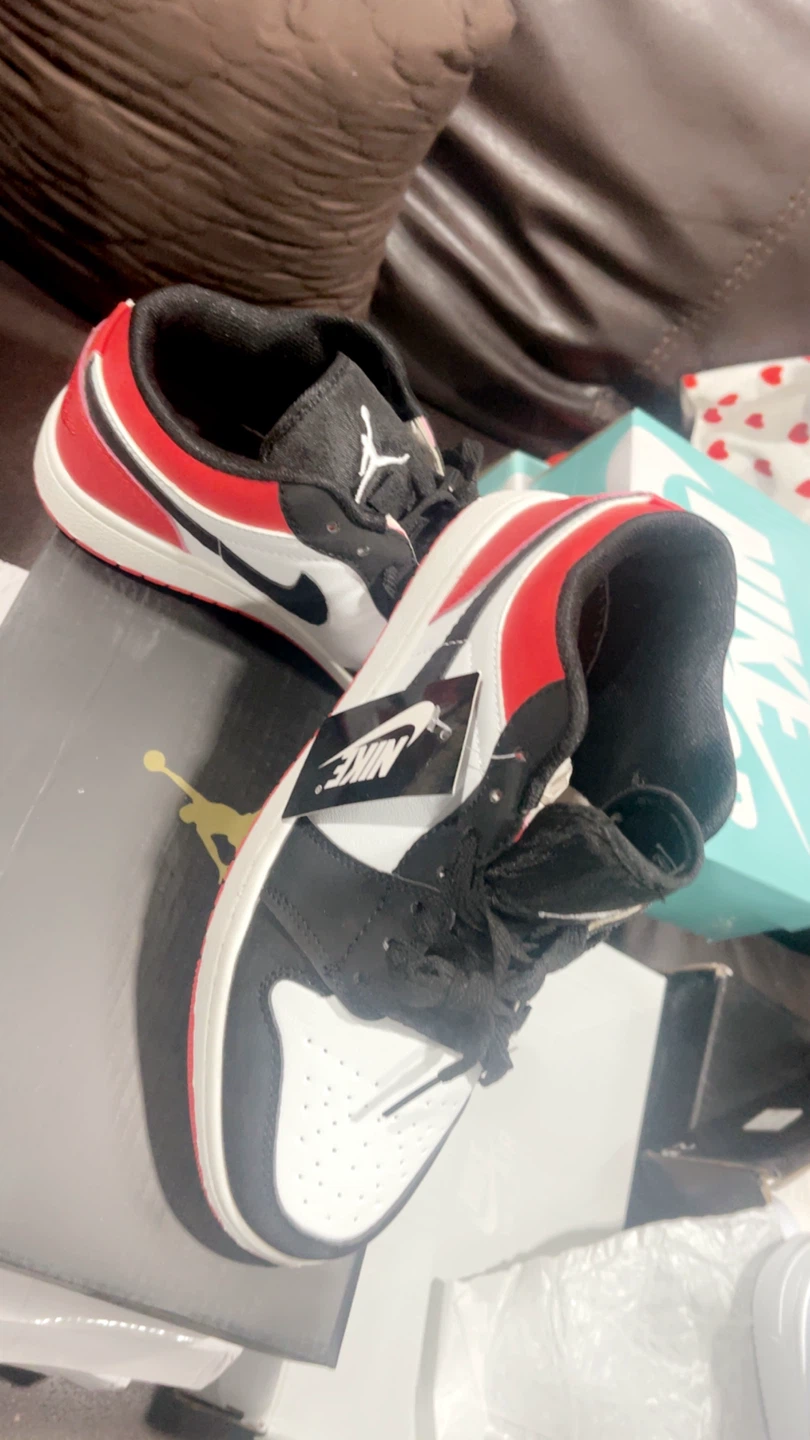 Nike Air Jordan 1 Low Purple and Red - photo 3