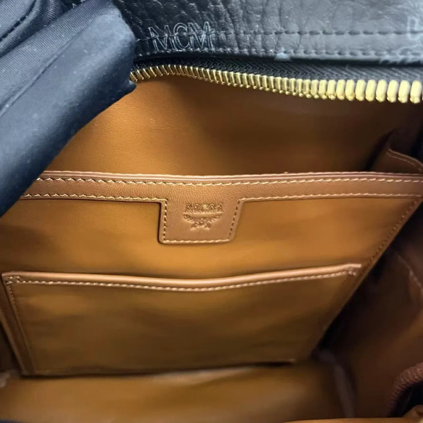 MCM Stark Studded Bebe Boo Backpack - Black image indicator(7)