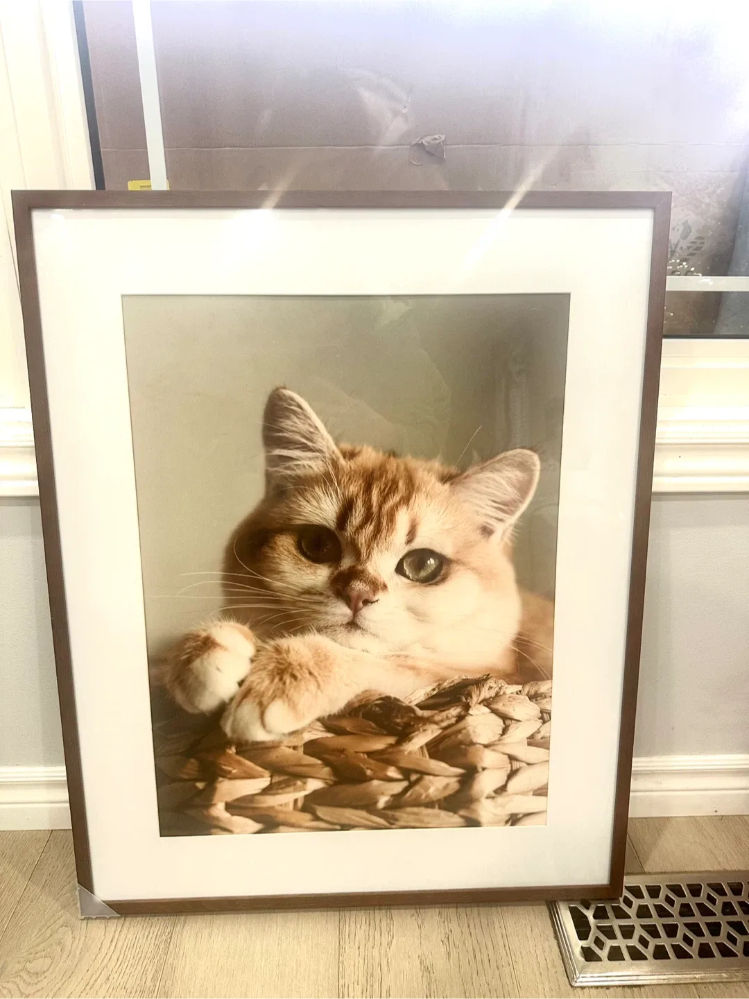 24x30 Inch Walnut Oak Frame -picture frame image indicator(2)