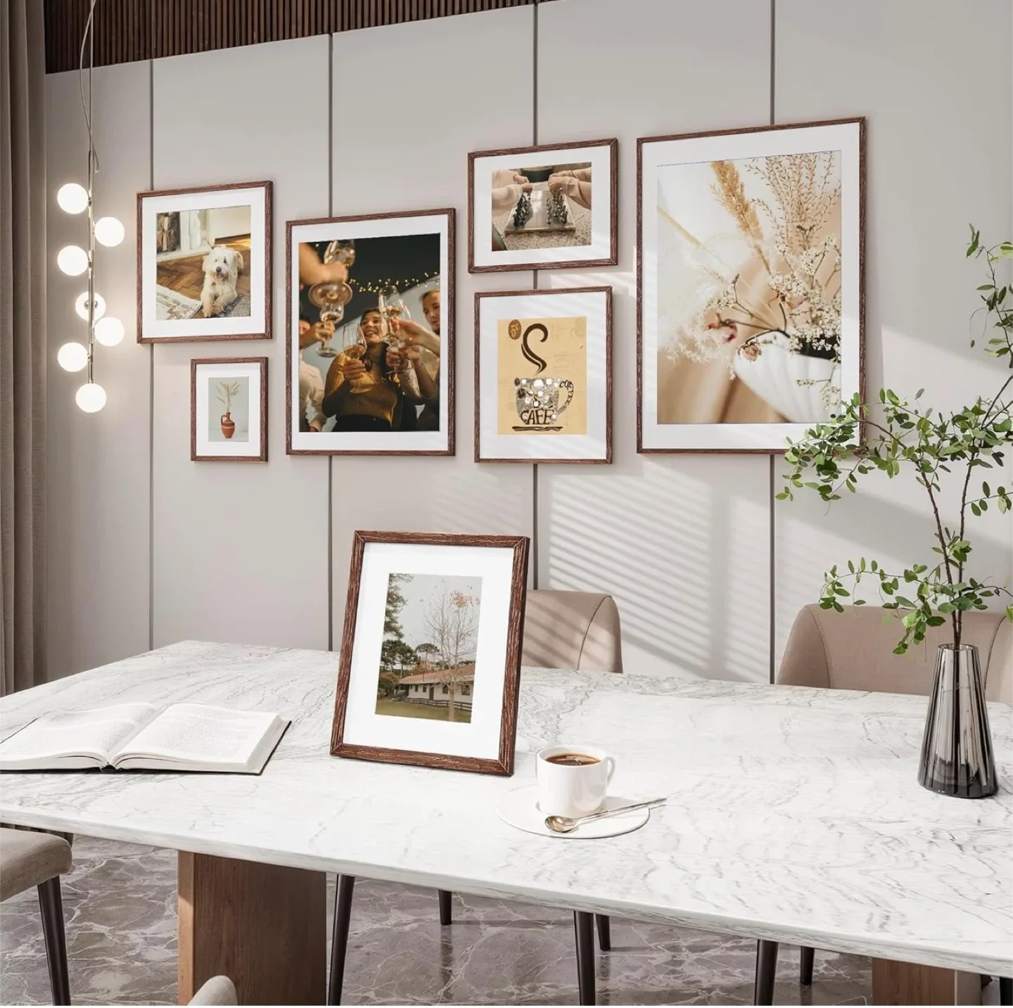 24x30 Inch Walnut Oak Frame -picture frame image indicator(9)