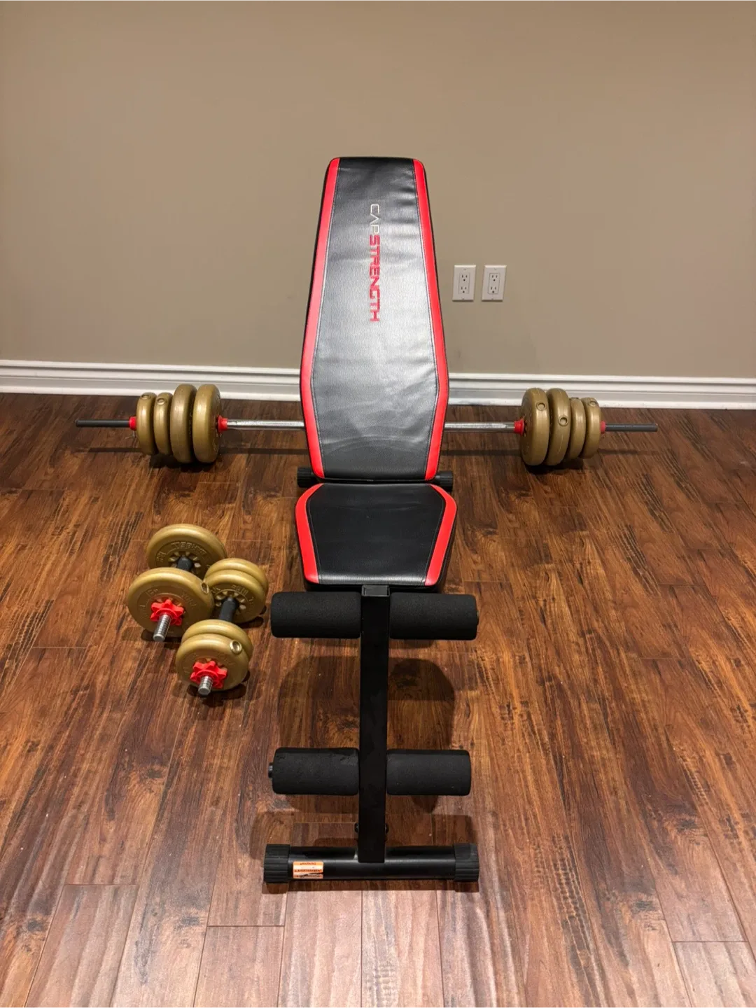 CAP Strength Weight Bench with Weights