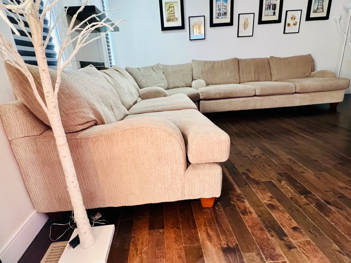 Ashley Large Beige Sectional Sofa image indicator(2)