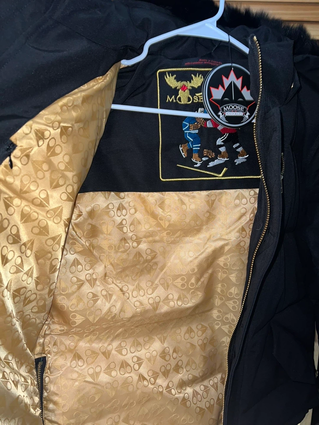 Moose Knuckles Black Down Puffer Jacket