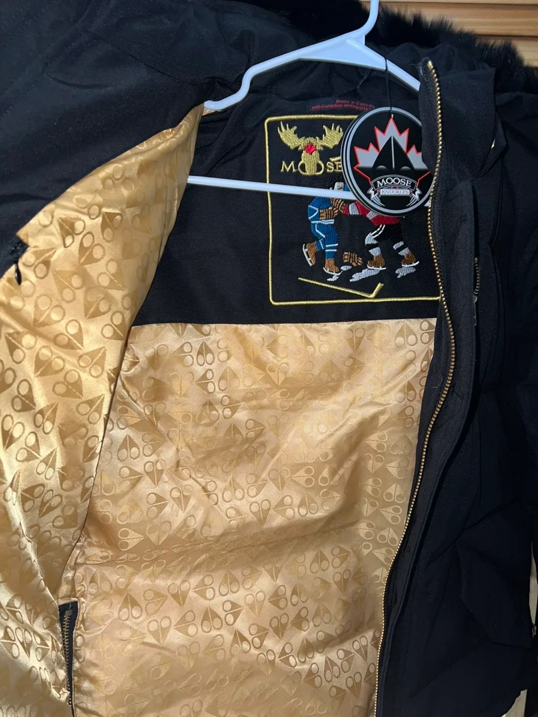 Moose Knuckles Black Down Puffer Jacket