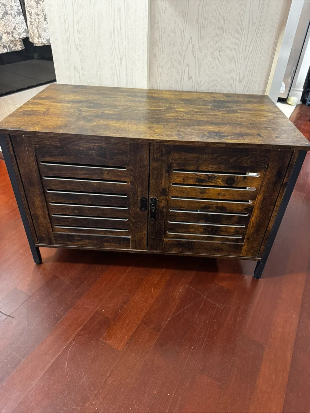 Brown Wood Accent Cabinet