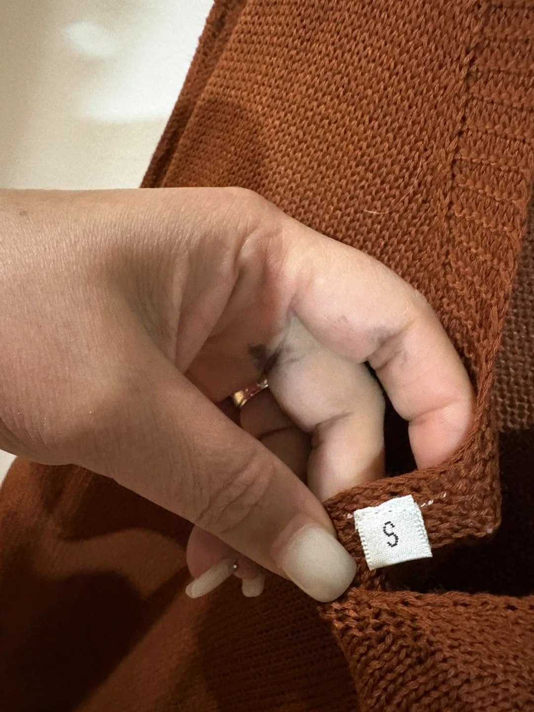 Brown Knit Tank Top - Size S image indicator(4)