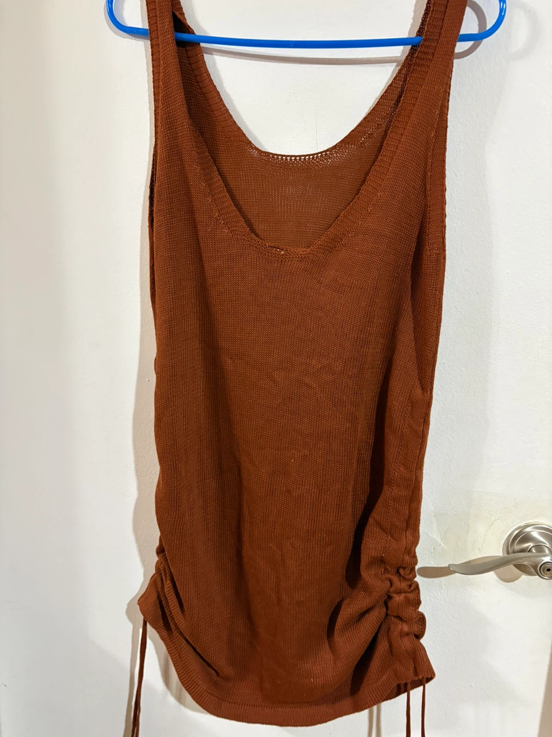 Brown Knit Tank Top - Size S - photo 2