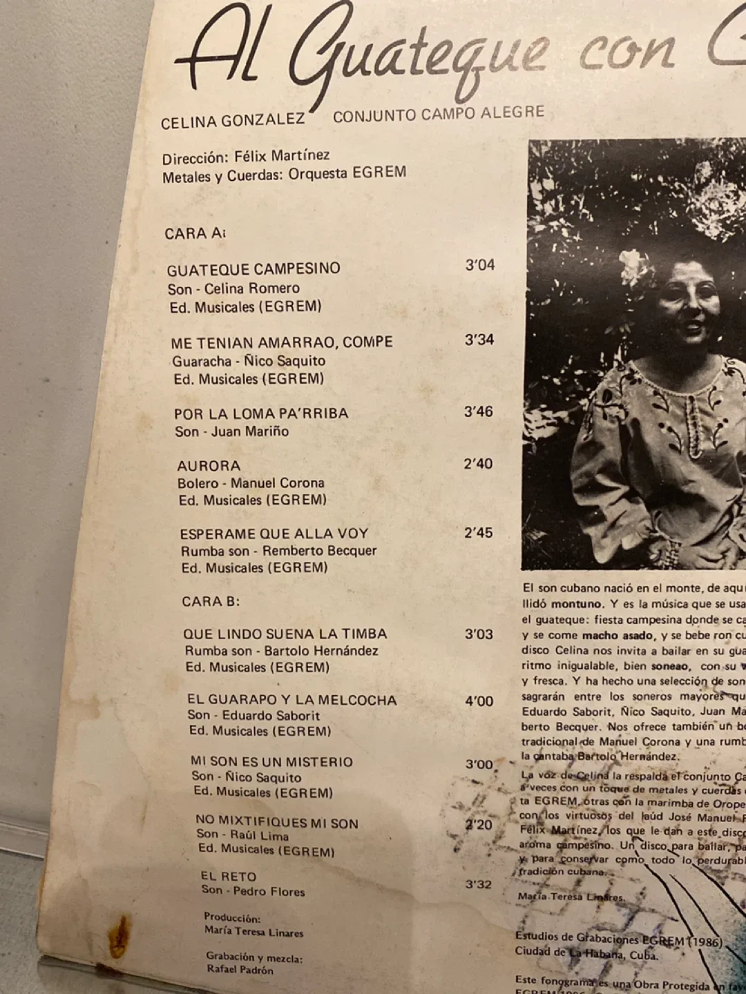 Al Guateque con Celina Gonzalez Vinyl Record image indicator(2)