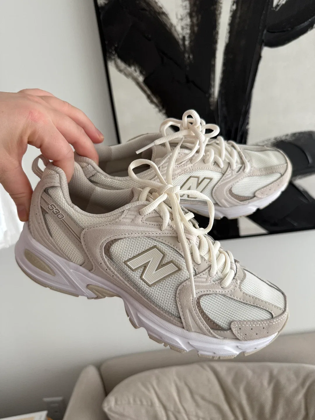 New Balance 530 Beige Sneakers Size 40