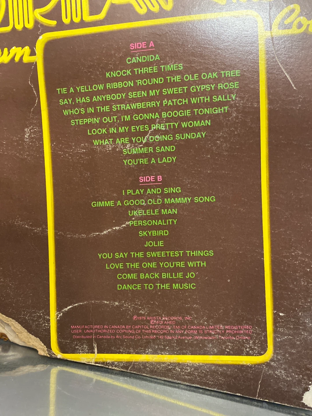 Tony Orlando & Dawn Collection Vinyl Records - photo 3