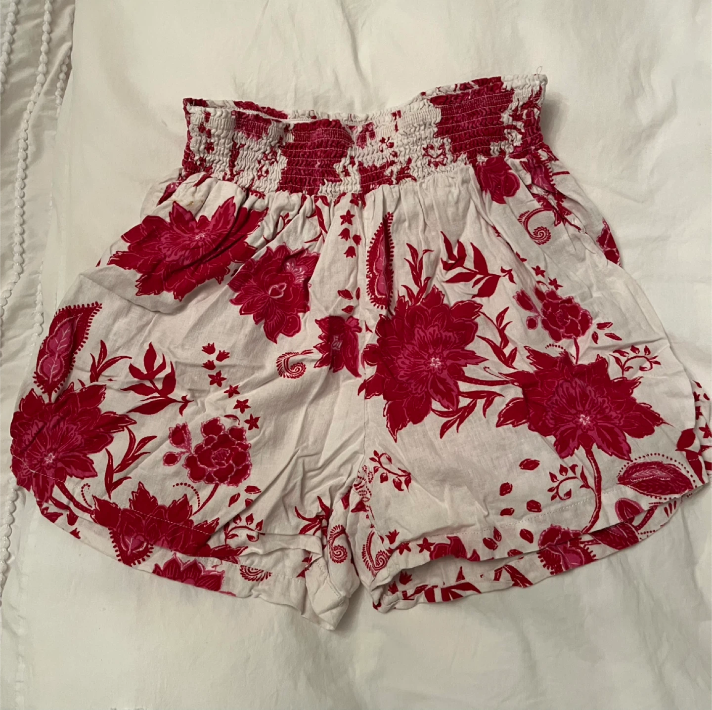 Floral Linen Shorts
