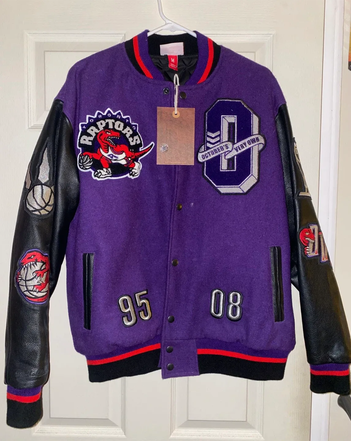 Mitchell & Ness Raptors OVO Varsity Jacket - Size M
