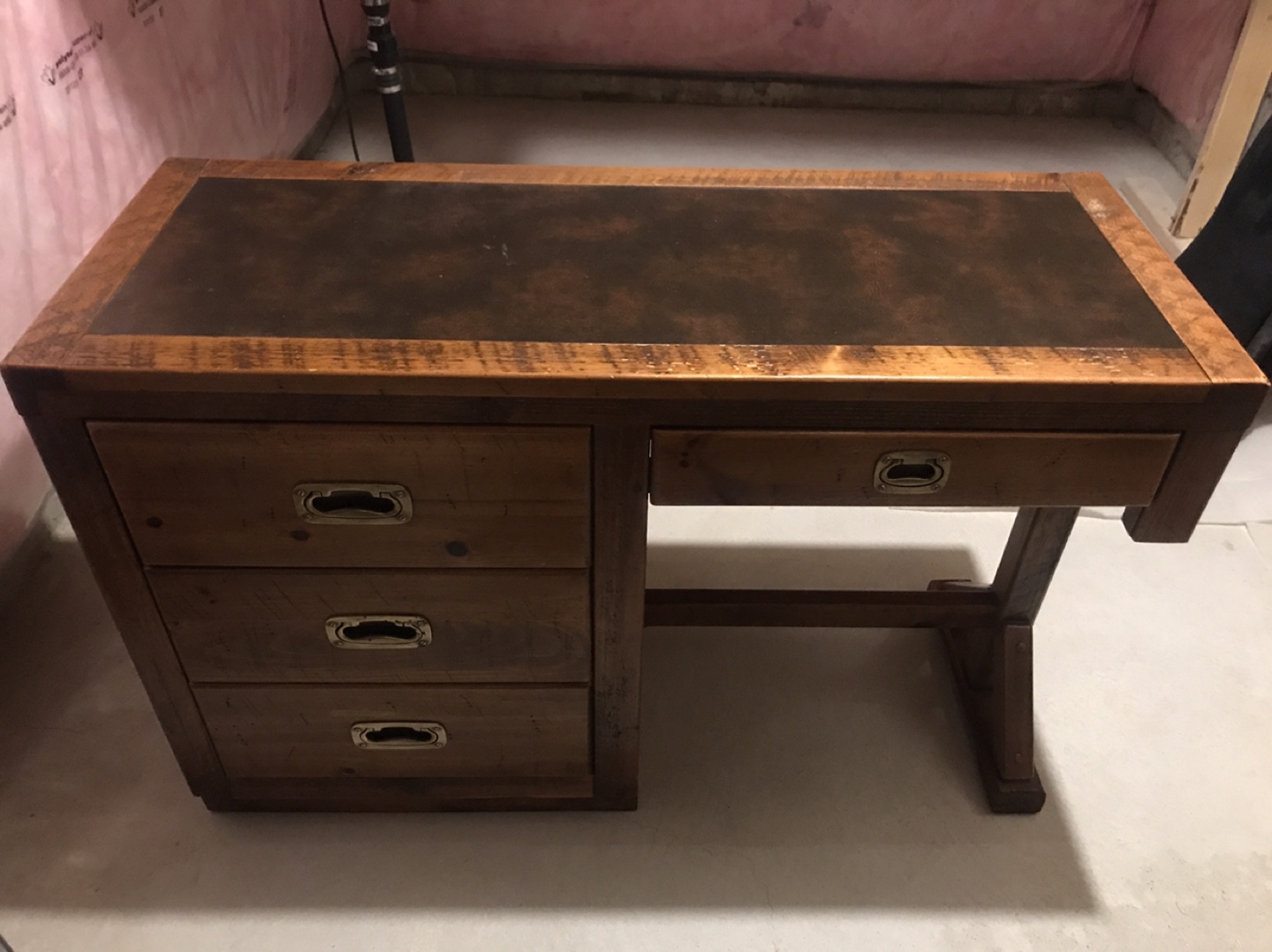 Wooden Desk with Drawers - photo 4