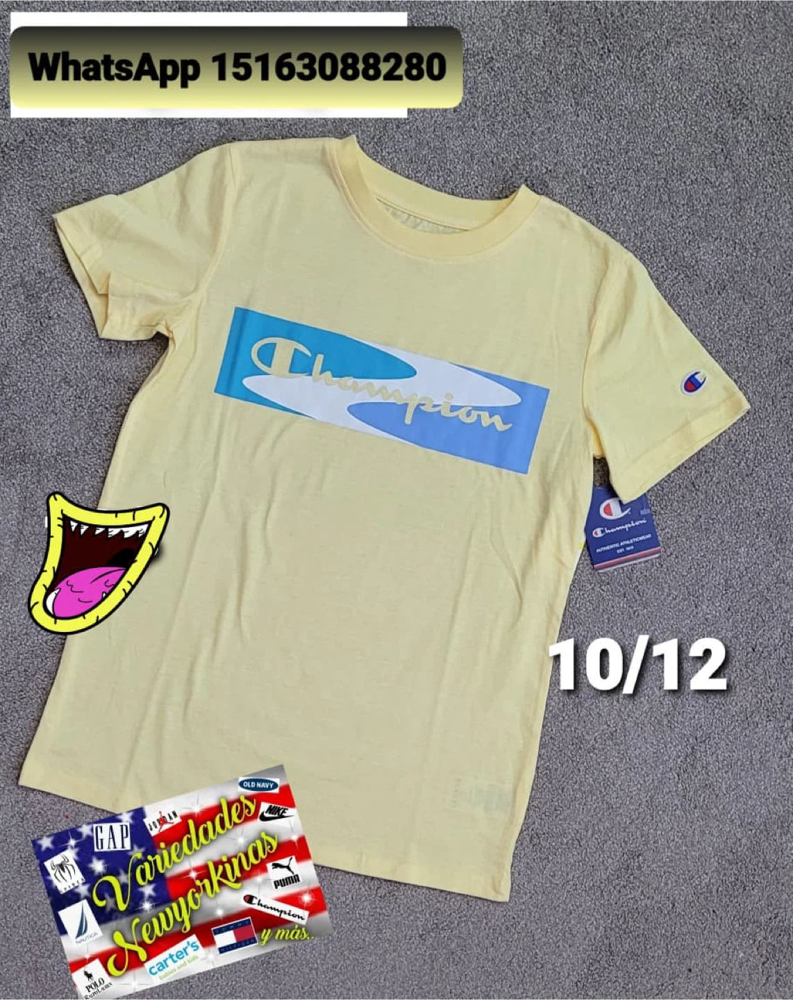 Champion Blue & Black T-Shirt - Size 10/12 - photo 4