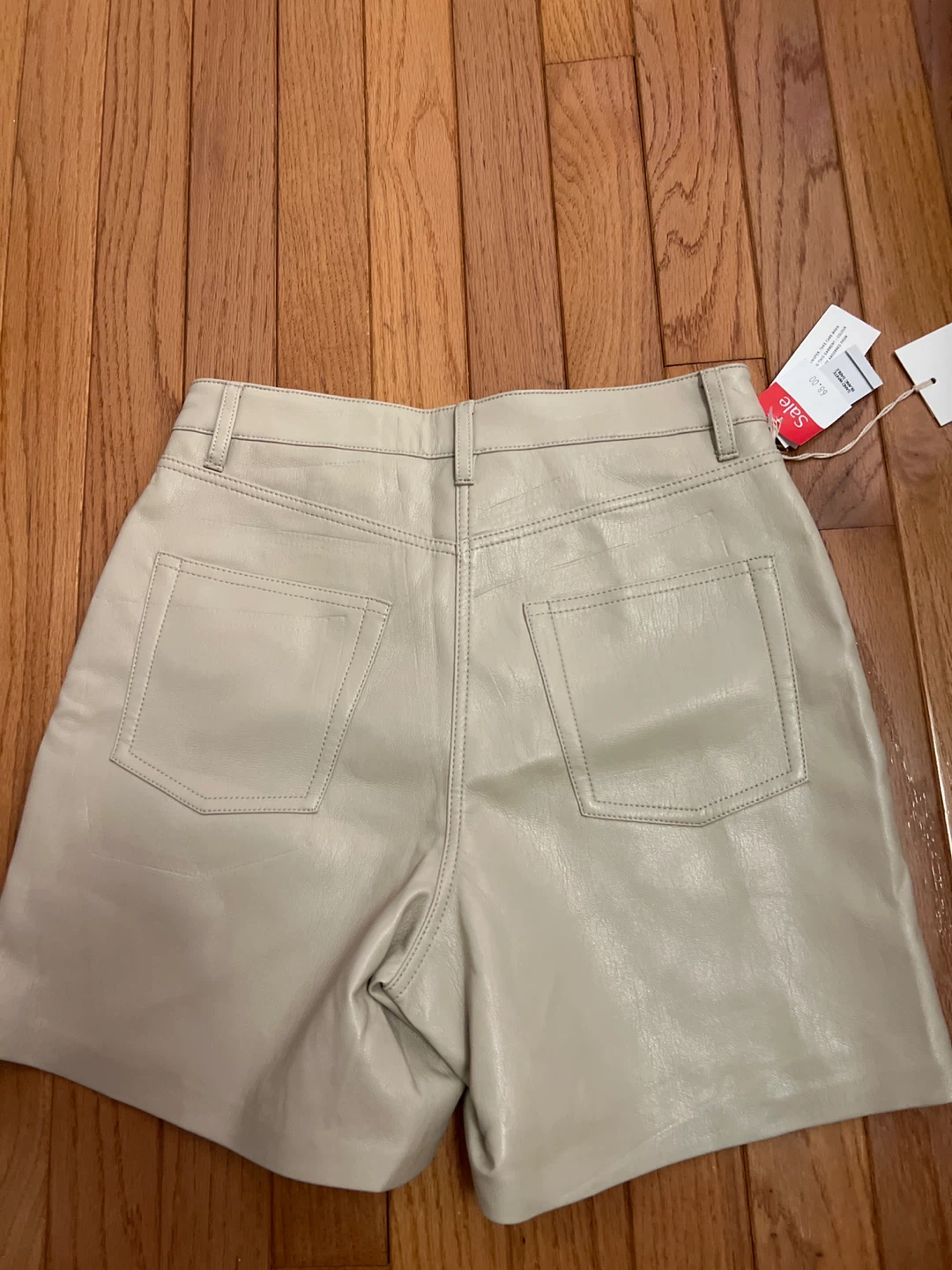 Aritzia Cream Faux Leather Shorts - New with Tags! - photo 2