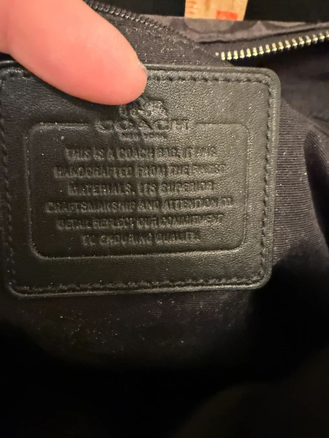 Genuine Coach handbag image indicator(4)