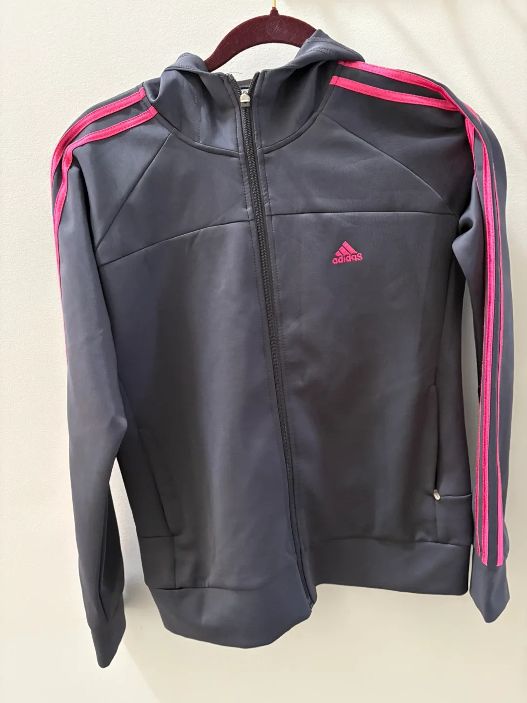 Adidas XXL Grey & Pink Track Jacket