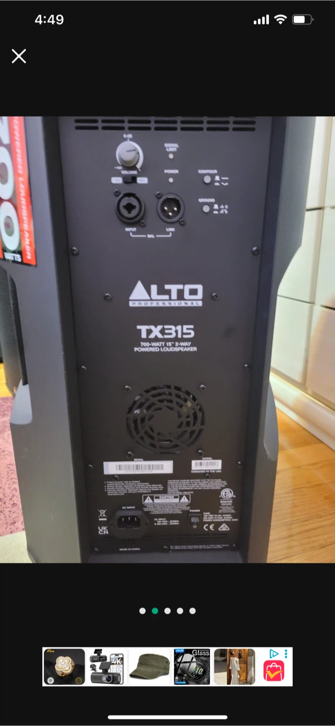 Alto Professional TX315 700-Watt 15-Inch Powered Loudspeaker - photo 2